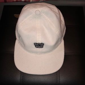 White Corduroy Adidas Bulldog Hat
